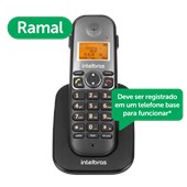 4125121 TELEFONE RAMAL S/ FIO TS5121 PT INTELBRAS