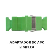 Adaptador Óptico SC/APC SM VD C/Flange - Fibracem