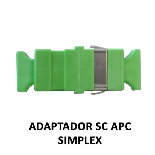 Adaptador Óptico SC/APC SM VD C/Flange - Fibracem