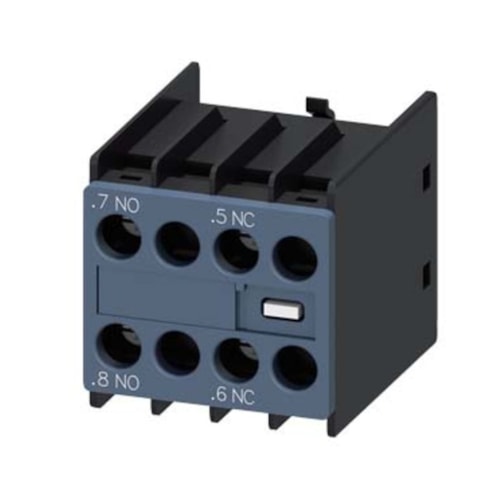Bloco Contato Auxiliar Contator Frontal 1NA+1NF 3RH29111FB11 Siemens.