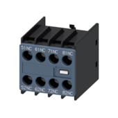 Bloco Contato Auxiliar Contator Frontal 4NF 3RH29111GA04 Siemens.