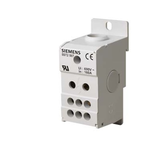 Bloco Distribuicao Barramento Unipolar 160A 690V 5ST2507 Siemens