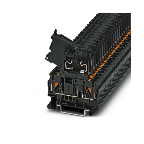 Borne Preto 4 mm² Hesi Fusivel Mola 3211861 Phoenix Contact