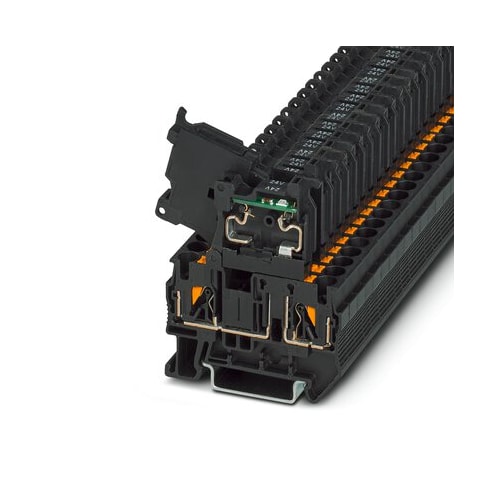 Borne Preto 4 mm² Hesiled Fusivel Mola 3211903 Phoenix Contact