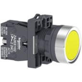 Botão 22MM Plástico a Impulsão 1NA Amarelo XA2EA51 Schneider