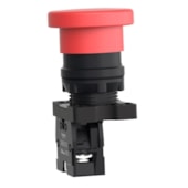 BOTAO 22MM PLASTICO RETORNO POR MOLA 1NF VERMELHO XA2EC42 | SCHNEIDER