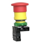 Botão de Emergência Plástico Ø22 mm Cogumelo Ação Brusca XB5AT842 Schneider Electric
