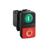 Botão Duplo Ø22 mm 1NA+1NF sem Sinaleiro XB5AL73415 Schneider Electric