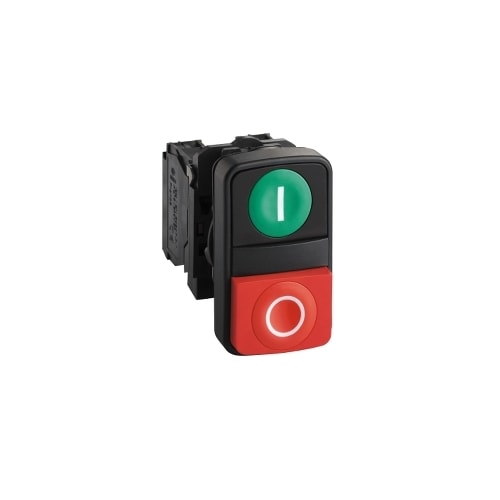 Botão Duplo Ø22 mm 1NA+1NF sem Sinaleiro XB5AL73415 Schneider Electric