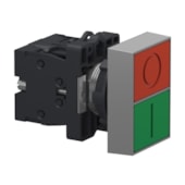 Botão Duplo Ø22 mm sem Sinaleiro Verde "I"/vermelho "O" XA2EA7A3415 Schneider Electric