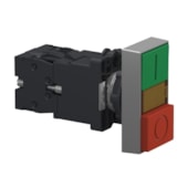 Botão Duplo Ø22 mm Verde/Vermelho com Sinaleiro LED 24 V CC/CA XA2EW7L3741B5 Schneider Electric