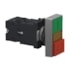 Botão Duplo Ø22 mm Verde/Vermelho com Sinaleiro LED 24 V CC/CA XA2EW7L3741B5 Schneider Electric