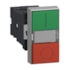 Botão Duplo Ø22 mm Verde/Vermelho com Sinaleiro LED 24 V CC/CA XA2EW7L3741B5 Schneider Electric