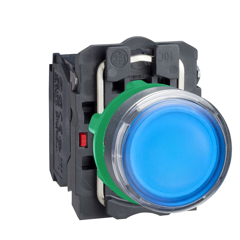Botão Luminoso 22MM Plástico Led 24VCA/CC 1NA/1NF Vermelho XB5AW34B5 ...
