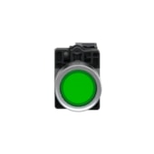 Botão Ø22 mm Plástico Iluminado LED 24 V CC/CA 1NA Verde XA2EW33B1 Schneider Electric