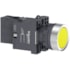 Botão Ø22 mm Plástico Iluminado LED Amarelo 220 V CA 1NA XA2EW35M1 Schneider Electric