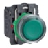 Botão Ø22 mm Plástico LED 24 V CA/CC 1NA+1NF Verde XB5AW33B5 Schneider Electric