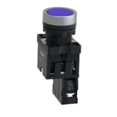 Botão Ø22 mm Plástico Luminoso LED 24 V CC/CA 1NA Azul XA2EW36B1 Schneider Electric