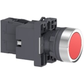 Botão Ø22 mm Plástico Luminoso LED Vermelho 220 V CA 1NF XA2EW34M2 Schneider Electric