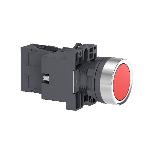 Botão Ø22 mm Plástico Luminoso LED Vermelho 220 V CA 1NF XA2EW34M2 Schneider Electric