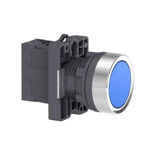 Botão Ø22 mm Retorno por Mola 1NA Azul XA2EA61 Schneider Electric