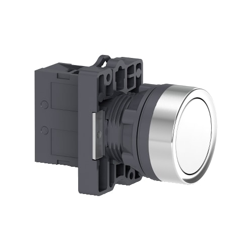Botão Ø22 mm Retorno por Mola 1NA Branco XA2EA11 Schneider Electric