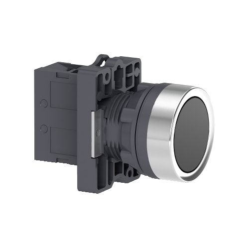 Botão Ø22 mm Retorno por Mola 1NA Preto XA2EA21 Schneider Electric