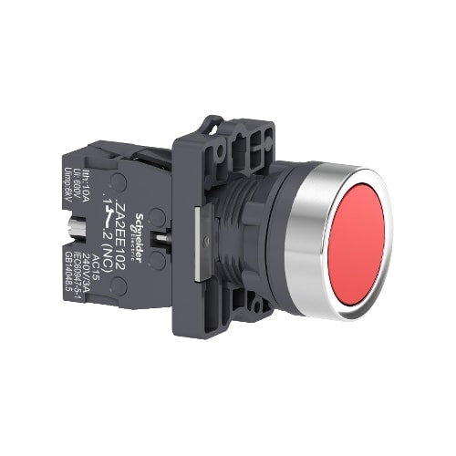 Botão Ø22 mm Retorno por Mola 1NF Vermelho XA2AA42 Schneider Electric