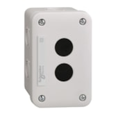 Botoeira Ø22 mm Plástica 2 Furos Vazia XALE2 Schneider Electric