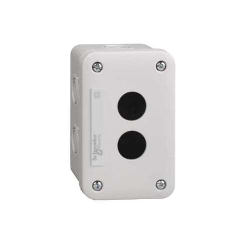Botoeira Ø22 mm Plástica 2 Furos Vazia XALE2 Schneider Electric