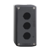 Botoeira Vazia 3 Furos Ø22 mm Cinza XALD03 Schneider Electric