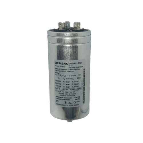 Capacitor Trifásico para Correção de Fator de Potência 5 kvar 380 V BR3:B32343C3051Z080 Siemens