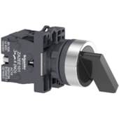CHAVE SELETORA 22MM PLASTICO MANOPLA LONGA 3 POSIÇÕES RETORNO POR MOLA 2NA XA2EJ53 | SCHNEIDER