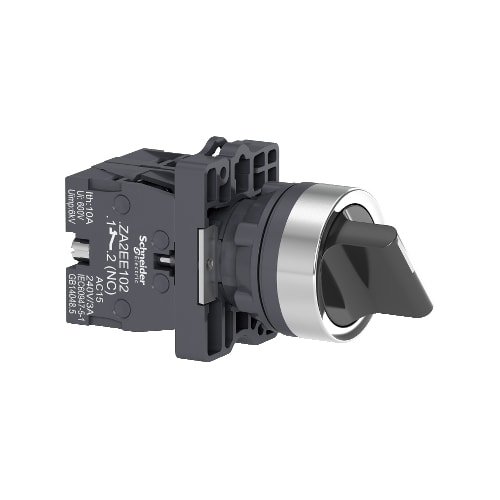 Chave Seletora Ø22 Plástica 2 Posições 1NA+1NF XA2ED25 Schneider Electric