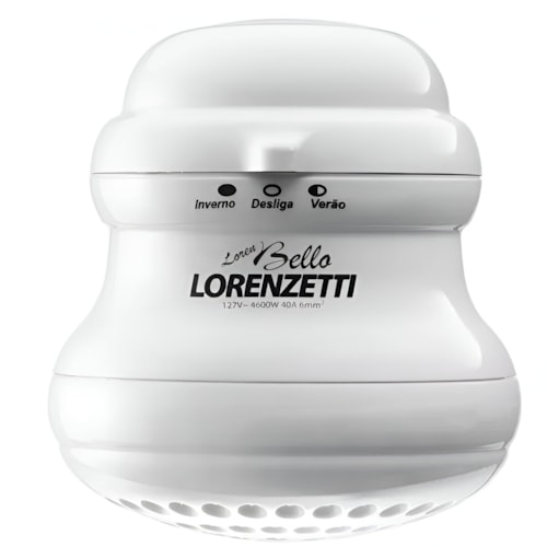 Chuveiro Loren Bello Ultra com Cano 220 V 5500 W Branco 7530428 Lorenzetti
