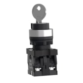 Comutador com Chave Ø22 mm Plástico 2 Posições sem Retenção 2NA XA2EG63 Schneider Electric