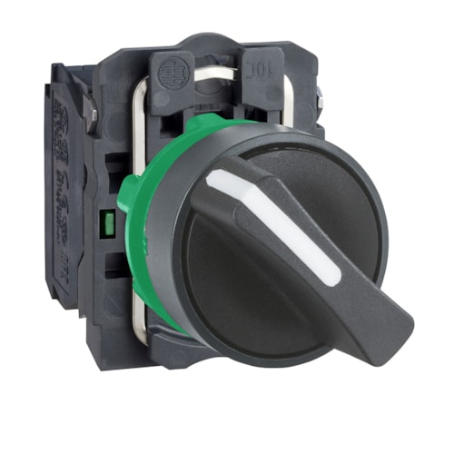 Comutador com Manopla Curta 2 Posições com Retenção 2NA XB5AD23 Schneider Electric