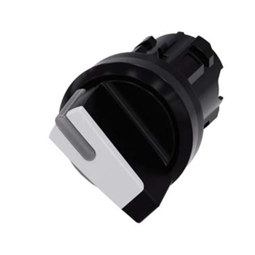 Comutador Iluminado Knob Curto Branco 22mm 3SU10022BF600AA0 Siemens