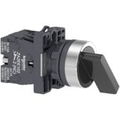 Comutador Ø22 mm Plástico com Manopla Longa 2 Posições Fixas 1NA+1NF XA2EJ25 Schneider Electric