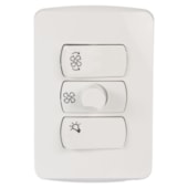 CONJ VARIADOR DE VELOCIDADE P/ VENTILADOR 127V 150W + 2 INTERRUPTORES PARALELOS S3B69610 | SCHNEIDER