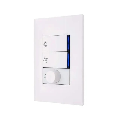 Conjunto 4x2 1 Dimmer P/ Ventilador Bivolt Plus+