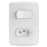 Conjunto de Interruptor e Tomada 10 A 250 V 4x2 Miluz Branco S3B69040 Schneider Electric