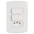 Conjunto de Interruptor e Tomada 10 A 250 V 4x2 Miluz Branco S3B69050 Schneider Electric