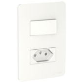 Conjunto de Interruptor e Tomada 10 A 250 V Orion Essence Branco S71323104 Schneider Electric