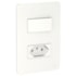 Conjunto de Interruptor e Tomada 10 A 250 V Orion Essence Branco S71323104 Schneider Electric