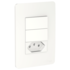 Conjunto de Interruptor e Tomada 10 A 250 V Orion Essence Branco S71333104 Schneider Electric