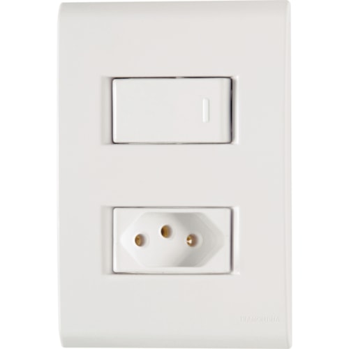 Conjunto de Interruptor e Tomada 10 A Liz 57170/264 Tramontina