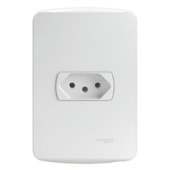Conjunto de Tomada 2P+T 10 A 250 V Miluz Branco S3B60340 Schneider Electric