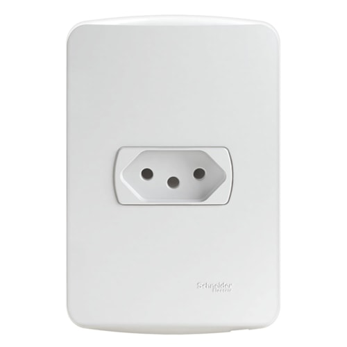 Conjunto de Tomada 2P+T 10 A 250 V Miluz Branco S3B60340 Schneider Electric