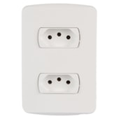 Conjunto de Tomada 2P+T 10 A 250 V Miluz Branco S3B60440 Schneider Electric